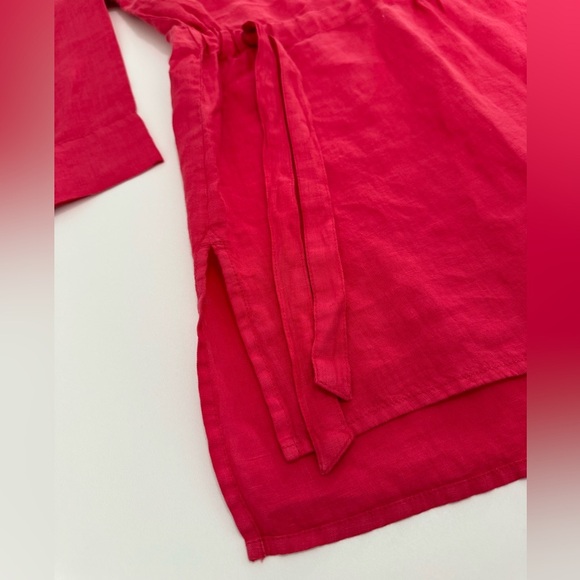 Eileen Fisher Capri Handkerchief Linen
Bateau Neck 3/4 Sleeve Top Size XS - Picture 3 of 9